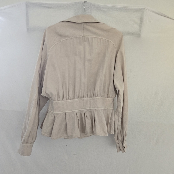 Free People Joani Jacket in a lightweight linen-blend - Picture 3 of 4
